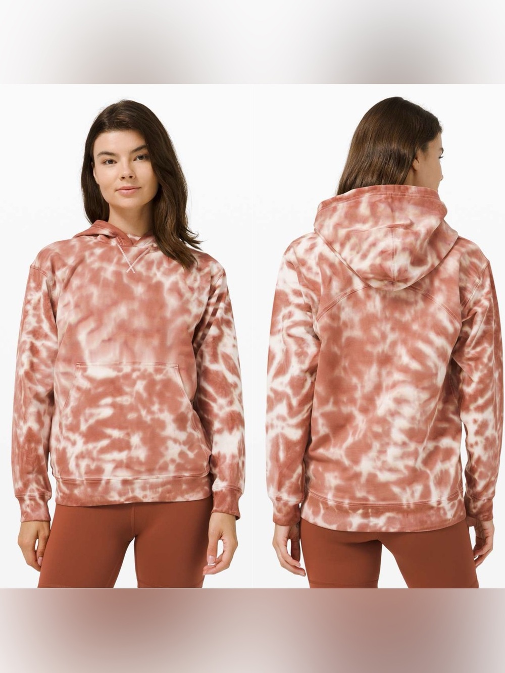 NWOT Lululemon All Yours Hoodie Tie Dye Marmoleado Tie Dye Ancient Copper Size 4